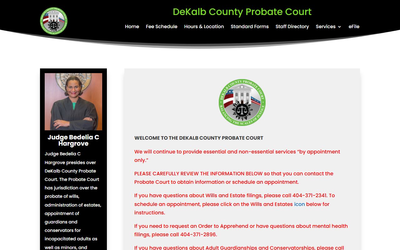 DeKalb County Probate Court website for Redan marriage records